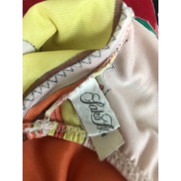 Vtg Emilio Pucci For Formfit Rogers Pantie's Saks Fifth Avenue Orange Abstract - Picture 6 of 7